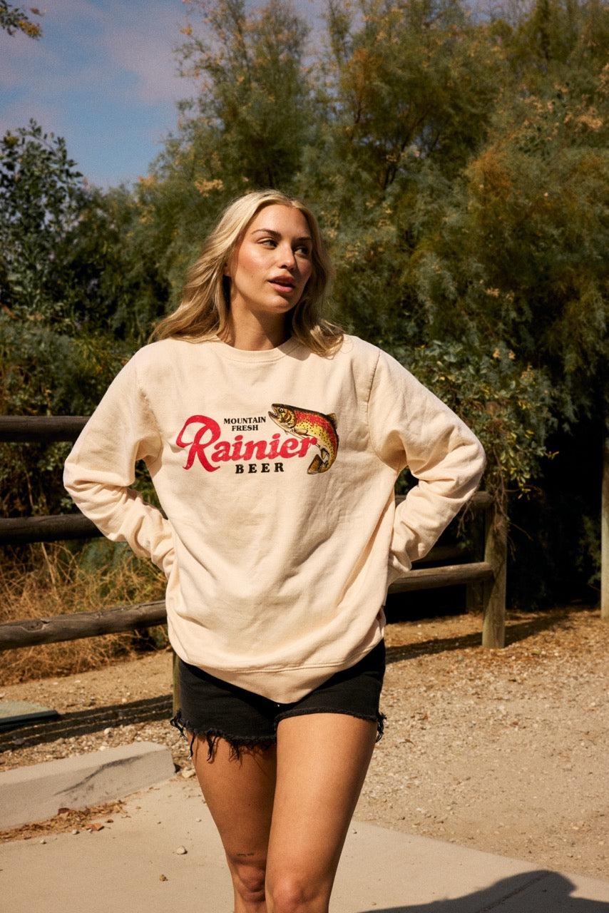 American Needle Sunday Fleece Crewneck Sweatshirt – Rainier Beer