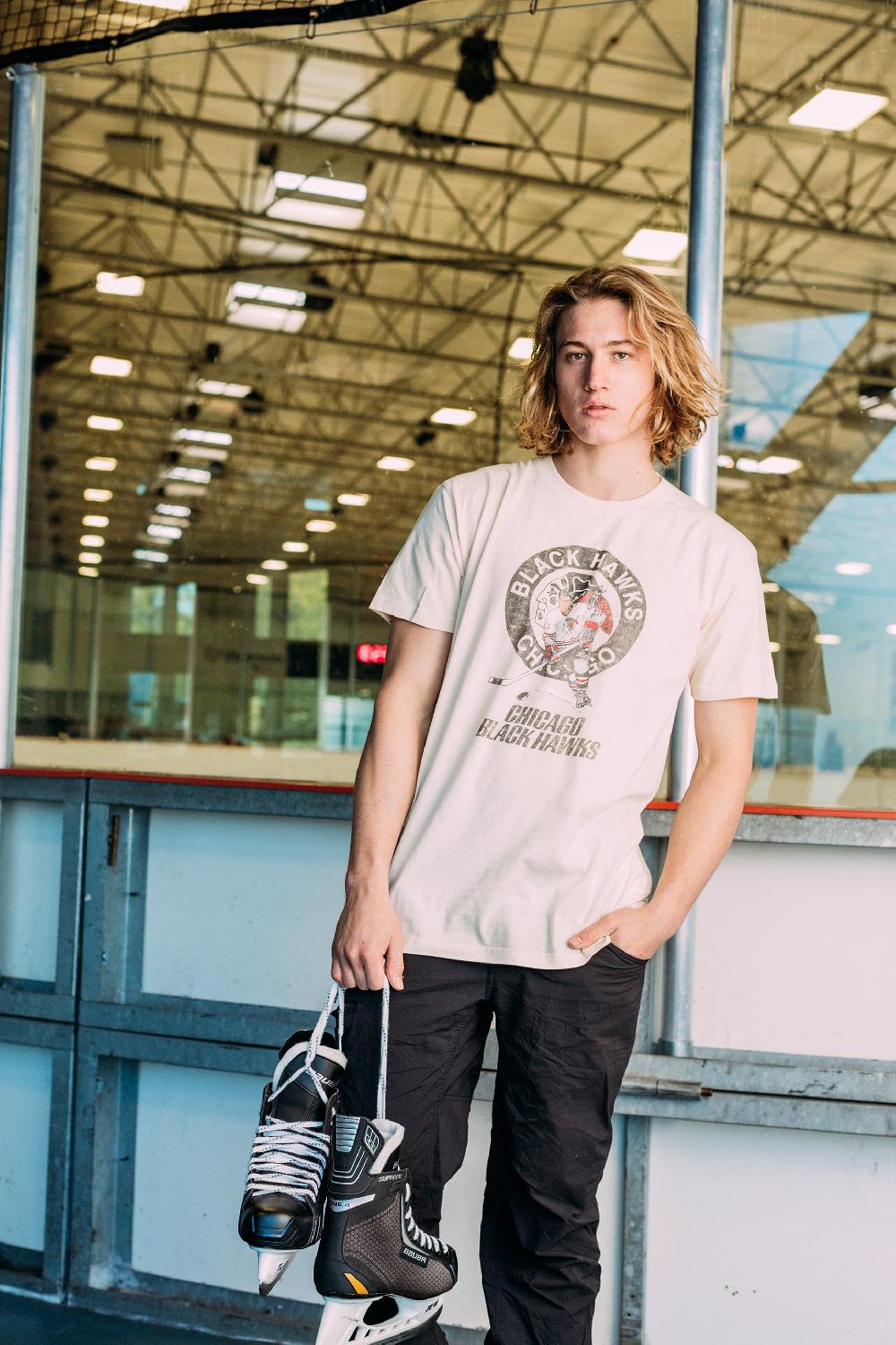 American Needle Vintage Fade Brass Tacks 2 Tshirt – Chicago Blackhawks