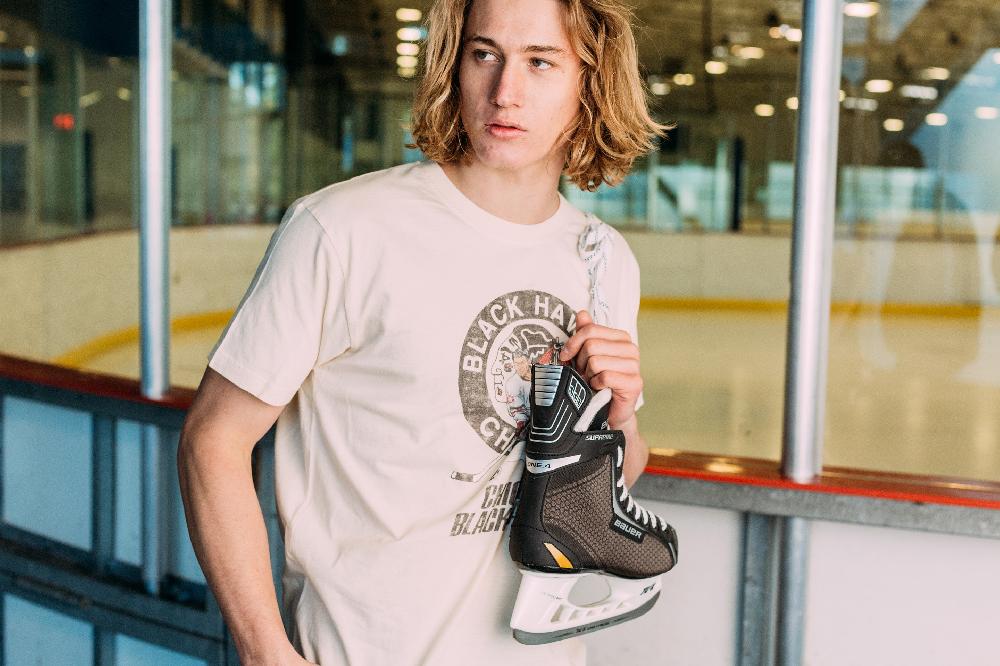 American Needle Vintage Fade Brass Tacks 2 Tshirt – Chicago Blackhawks