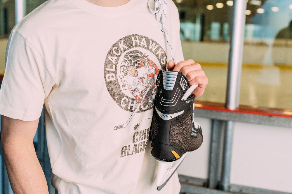 American Needle Vintage Fade Brass Tacks 2 Tshirt – Chicago Blackhawks