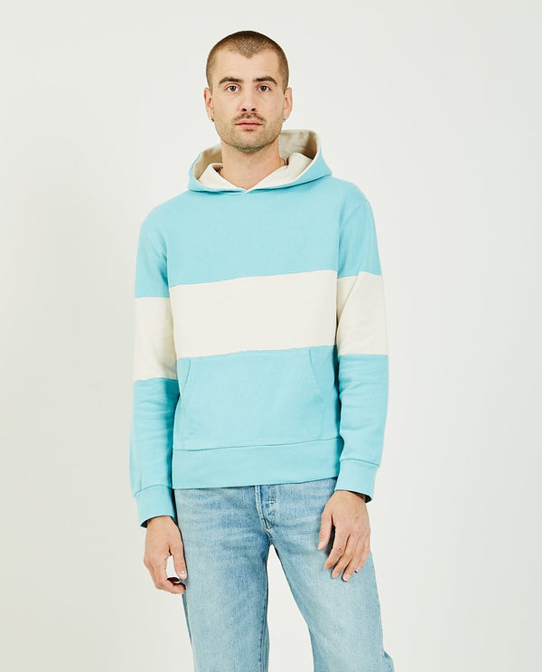 american rag cie 1970S Hoodie Blue And White – American Rag Cie