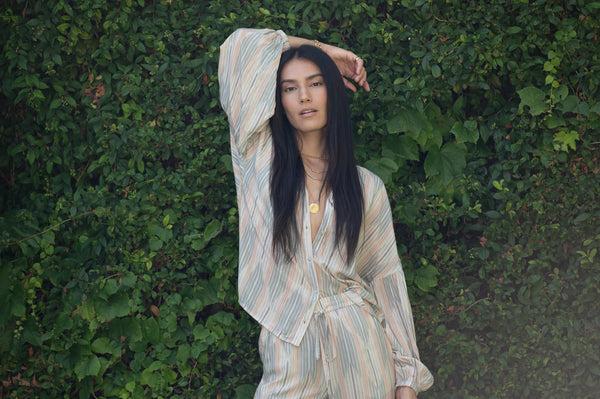 American Rag Cie CATHERINE TOP IN DESERT PRINT – American Rag Cie