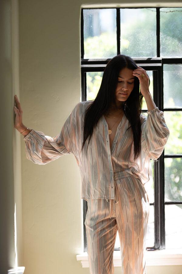 American Rag Cie CATHERINE TOP IN DESERT PRINT – American Rag Cie