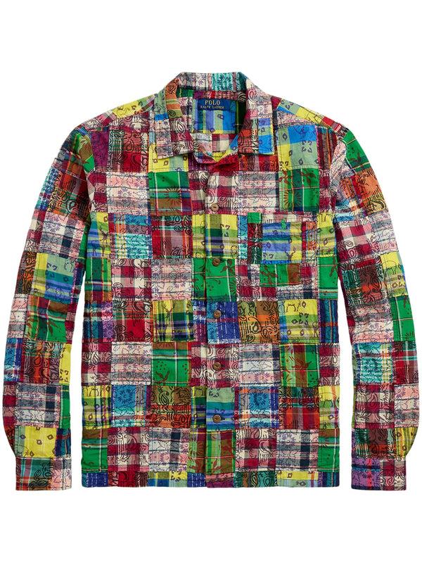 american rag cie Classic Fit Patchwork Camp Collar Shirt – American Rag Cie american rag cie Classic Fit Patchwork Camp Collar Shirt – American Rag Cie
