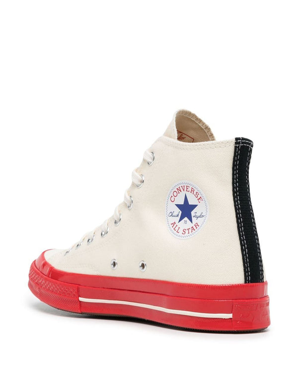American Rag Cie Converse Red Sole Off High Top Off White – American Rag Cie