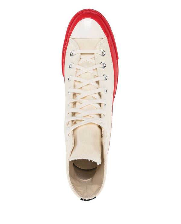 American Rag Cie Converse Red Sole Off High Top Off White – American Rag Cie