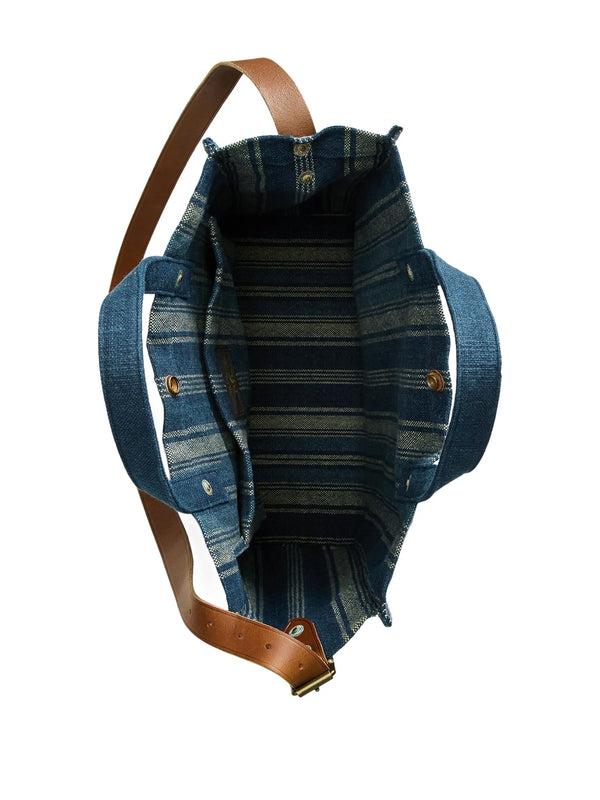 American Rag Cie Handwoven Indigo Carpenter Tote Bag – American Rag Cie