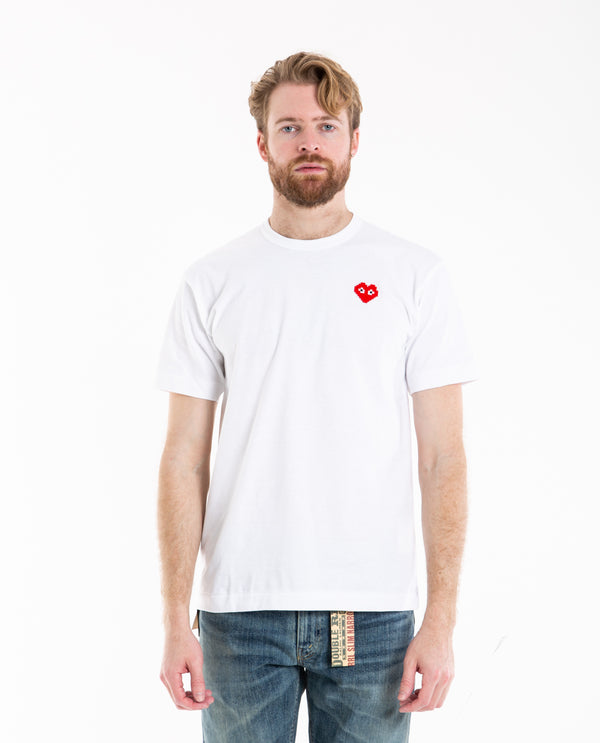 american rag cie Invader Heart Patch T-Shirt White – American Rag Cie