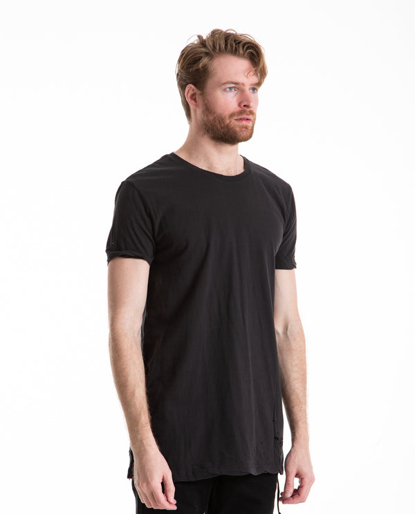 American Rag Cie KSUBI | SIOUX POCKET TEE WORN IN BLACK – American Rag Cie