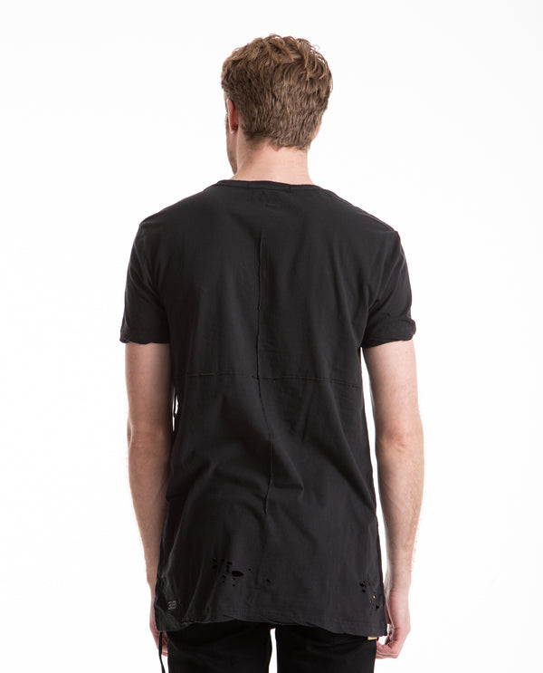 American Rag Cie KSUBI | SIOUX POCKET TEE WORN IN BLACK – American Rag Cie