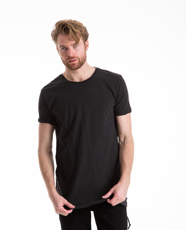 American Rag Cie KSUBI | SIOUX POCKET TEE WORN IN BLACK – American Rag Cie