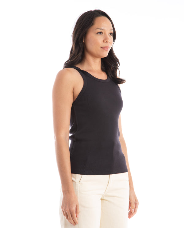 American Rag Cie Long Rib Tank Black – American Rag Cie