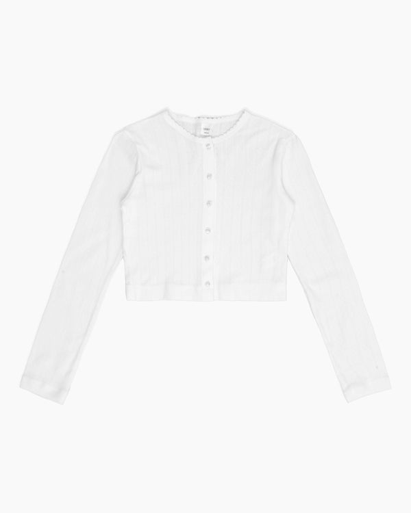 american rag cie Pointelle Crop Cardigan – American Rag Cie