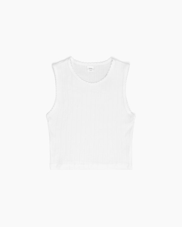american rag cie Pointelle Sleeveless Crew – American Rag Cie