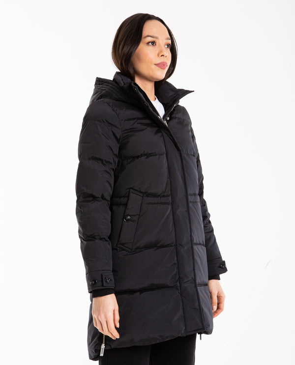 American Rag Cie Puffy Parka Jacket Black – American Rag Cie