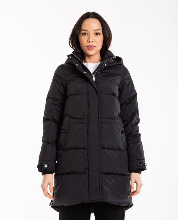 american rag cie Puffy Parka Jacket Black – American Rag Cie