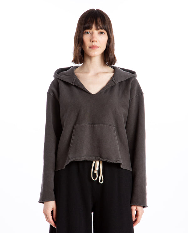 american rag cie Rachel Raw Edge Hoodie – American Rag Cie