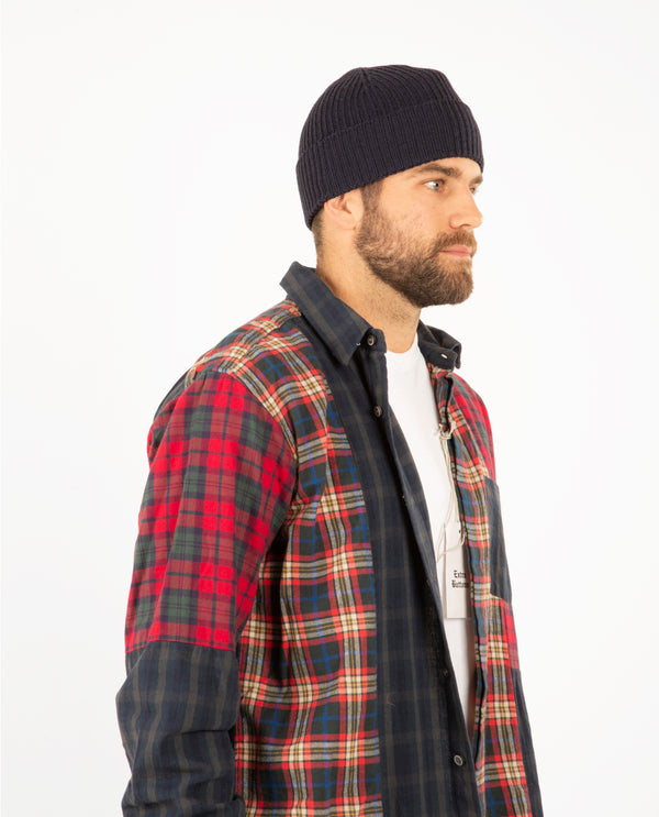 American Rag Cie Ribbed Beanie Dark Blue – American Rag Cie