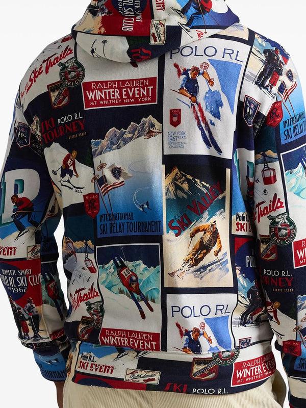 American Rag Cie Ski Tourney Print Hoodie – American Rag Cie