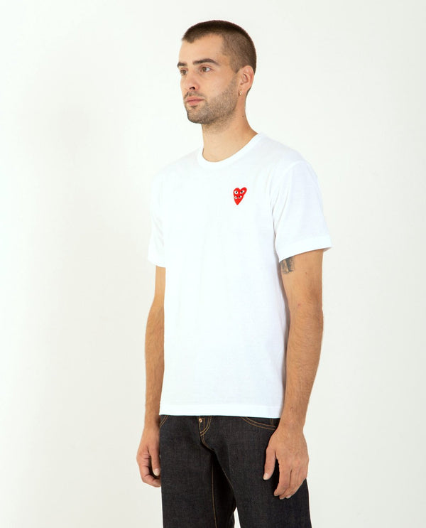 American Rag Cie Stacked Red Heart Tee White – American Rag Cie