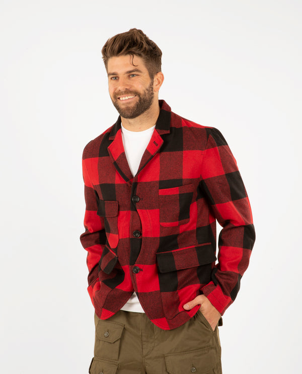 american rag cie Upland Check Blazer Red Buffalo – American Rag Cie