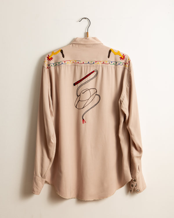 American Rag Cie Vintage 40's Texas Togs Chain-Stitched Western Shirt – American Rag Cie