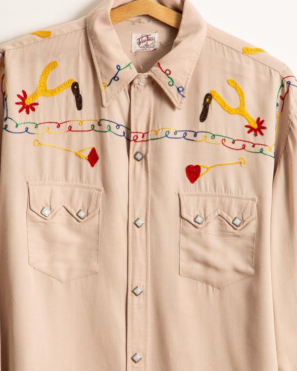 American Rag Cie Vintage 40's Texas Togs Chain-Stitched Western Shirt – American Rag Cie