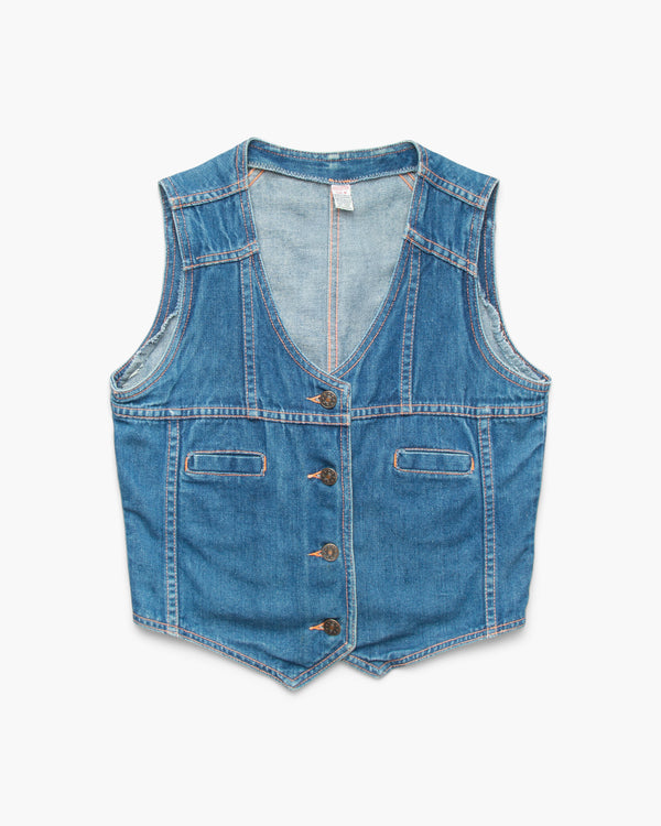 american rag cie Vintage Denim Vest – American Rag Cie