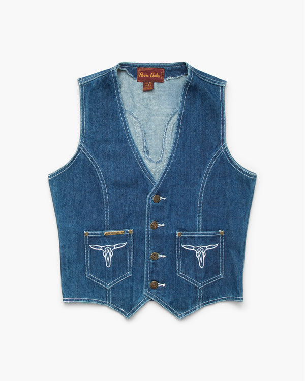 american rag cie Vintage Pierre Andre Denim Vest – American Rag Cie