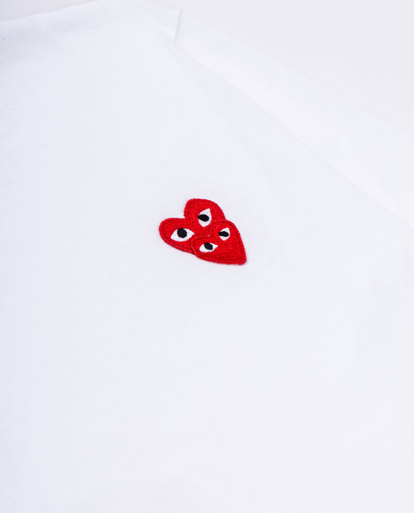 American Rag Cie White Long Sleeve Red Heart Tee – American Rag Cie