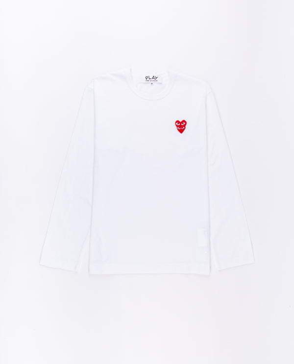 american rag cie White Long Sleeve Red Heart Tee – American Rag Cie