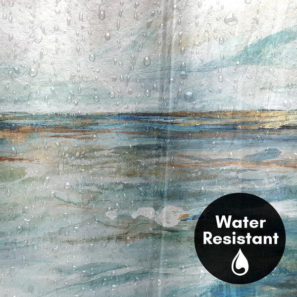 Americanflat 71x74 Abstract Shower Curtain With 12 Metal Grommets | Midnight Clear – Americanflat