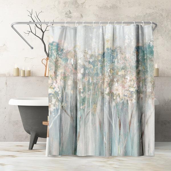 americanflat 71x74 Abstract Shower Curtain with 12 Metal Grommets | Woodland-Inspir – Americanflat americanflat 71x74 Abstract Shower Curtain with 12 Metal Grommets | Woodland-Inspir – Americanflat