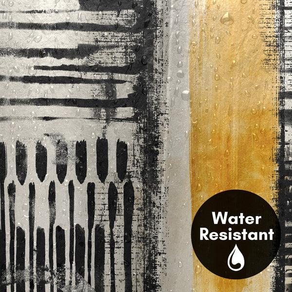 Americanflat 71x74 Abstract Shower Curtain With 12 Metal Grommets | Black And Gold – Americanflat