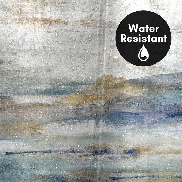 Americanflat 71x74 Abstract Shower Curtain With 12 Metal Grommets | Landscape-Inspi – Americanflat