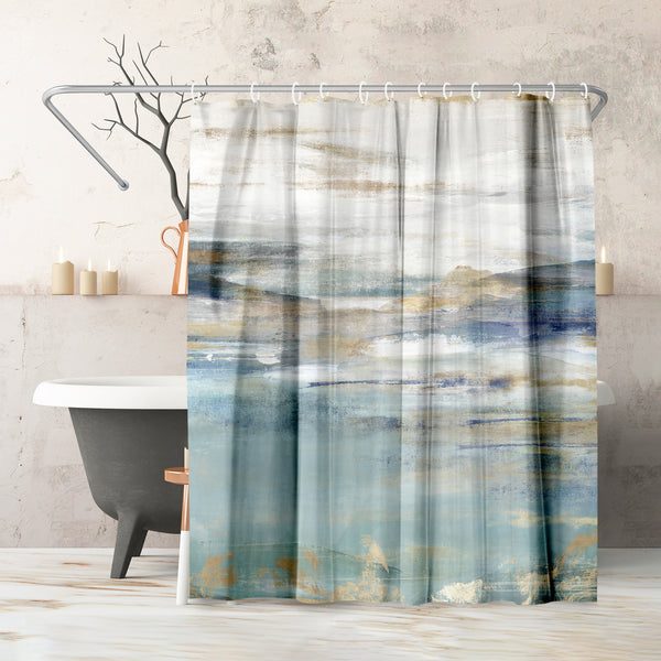 americanflat 71x74 Abstract Shower Curtain with 12 Metal Grommets | Landscape-Inspi – Americanflat americanflat 71x74 Abstract Shower Curtain with 12 Metal Grommets | Landscape-Inspi – Americanflat