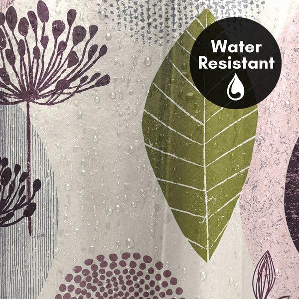 Americanflat 71x74 Abstract Shower Curtain With 12 Metal Grommets | Bold Floral Des – Americanflat