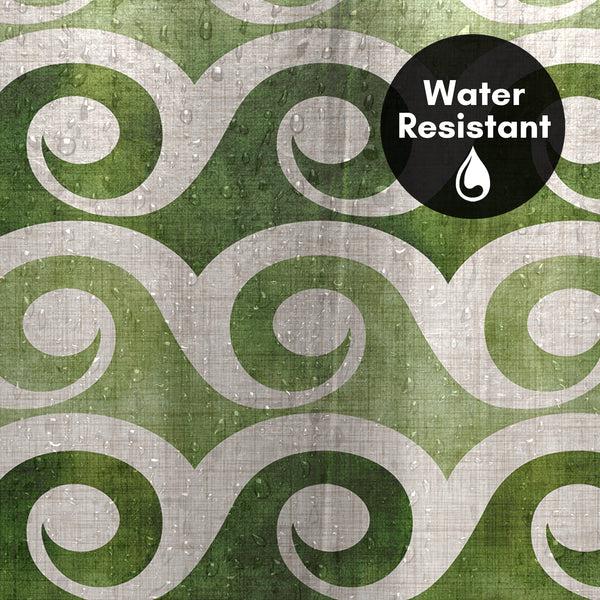 Americanflat 71x74 Abstract Shower Curtain With 12 Metal Grommets | Retro Waves – Americanflat