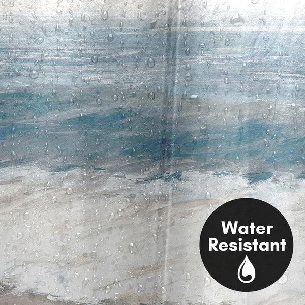 Americanflat 71x74 Abstract Shower Curtain With 12 Metal Grommets | Warm Waves – Americanflat