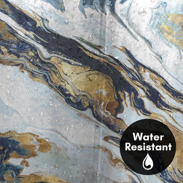 Americanflat 71x74 Abstract Shower Curtain With 12 Metal Grommets | Space Giant – Americanflat