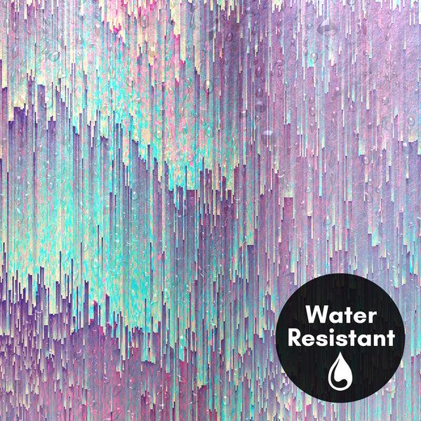 Americanflat 71x74 Abstract Shower Curtain With 12 Metal Grommets | Iridescent Glit – Americanflat