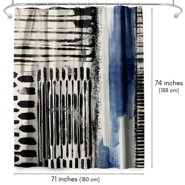 Americanflat 71x74 Abstract Shower Curtain With 12 Metal Grommets | Artistic Design – Americanflat Green