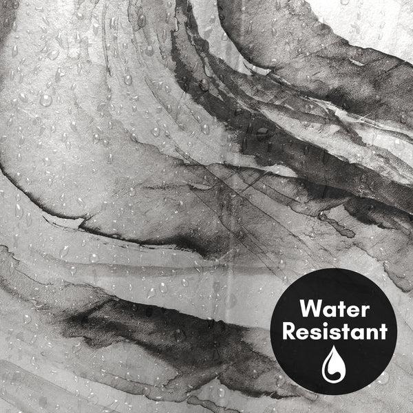 Americanflat 71x74 Abstract Shower Curtain With 12 Metal Grommets | Swirl Design – Americanflat Red