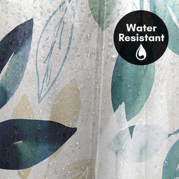 Americanflat 71x74 Abstract Shower Curtain With 12 Metal Grommets | Green Botanical – Americanflat