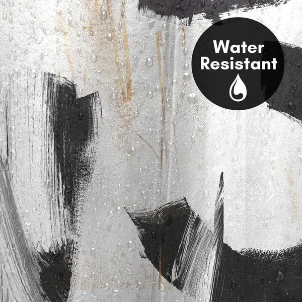 Americanflat 71x74 Abstract Shower Curtain With 12 Metal Grommets | Monochrome – Americanflat