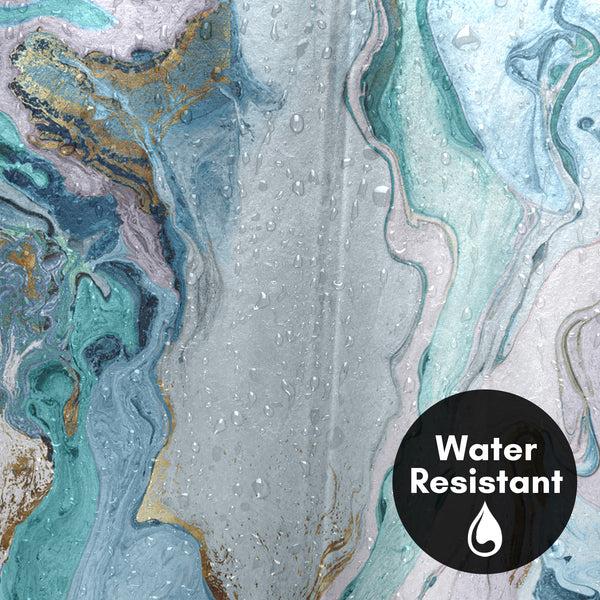 Americanflat 71x74 Blue Marble Shower Curtain With 12 Metal Grommets – Americanflat