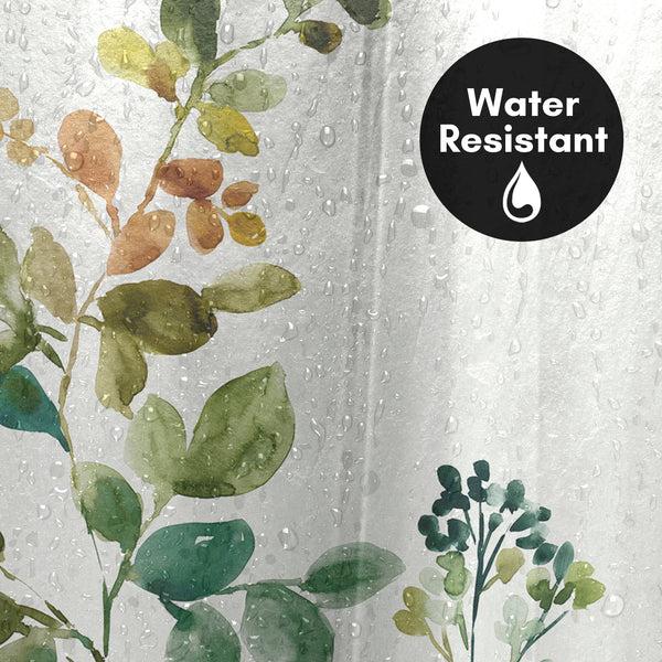 Americanflat 71x74 Boho Shower Curtain With 12 Metal Grommets | Botanical Design – Americanflat