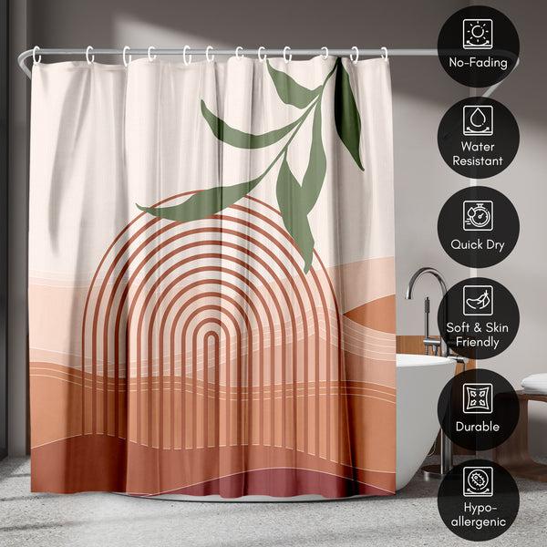 Americanflat 71x74 Boho Shower Curtain With 12 Metal Grommets | Desert-Inspired Des – Americanflat