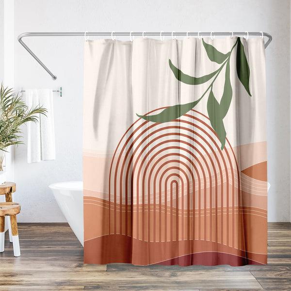 americanflat 71x74 Boho Shower Curtain with 12 Metal Grommets | Desert-Inspired Des – Americanflat