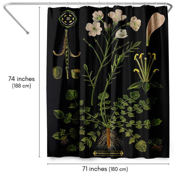 Americanflat 71x74 Botanical Shower Curtain With 12 Metal Grommets | Cuckoo Flower – Americanflat